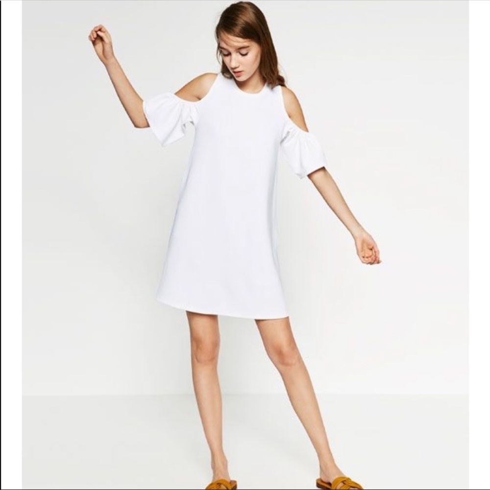 Zara Cutout Shoulder Dress